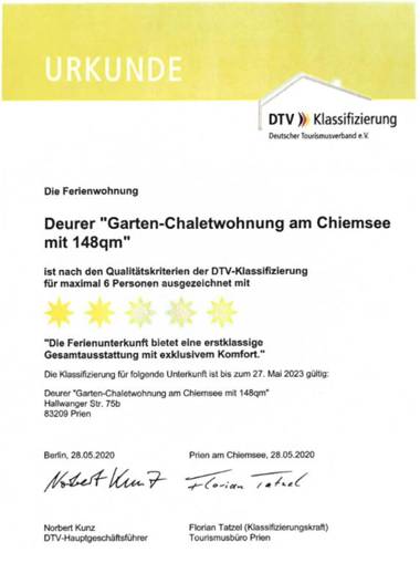 Chalethaus-Chiemsee - 148qm Garten-Chaletwohnung am Chiemsee - Neubau