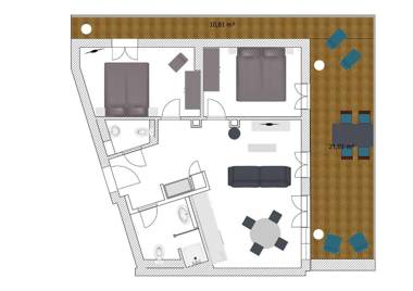 Baabe Villen Ensemble FeWo 16 Klei