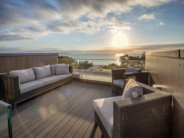 Dünenresidenz Prora - Skysuite mit freiem Meerblick Dachterrasse und Balkon NP502