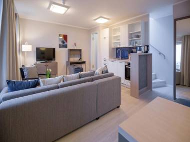 Dünenresidenz Prora - Skysuite mit freiem Meerblick Dachterrasse und Balkon NP502