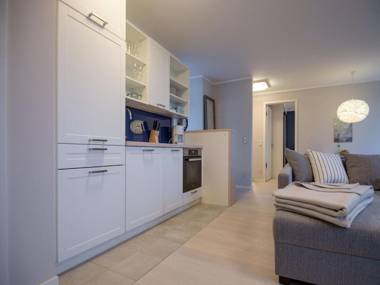 Dünenresidenz Prora - Skysuite mit freiem Meerblick Dachterrasse und Balkon NP502