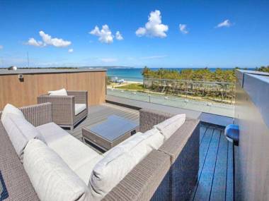 Dünenresidenz Prora - Skysuite mit Meerblick 1 Schlafzimmer und Dachterrasse NP508