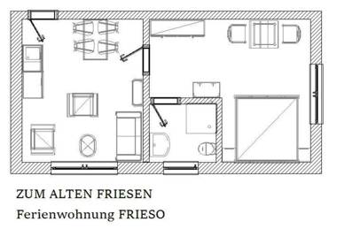 Ferienwohnung Zum alten Friesen FRIESO