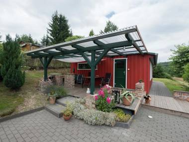 Detached holiday home in the Harz with wood stove and covered terrace