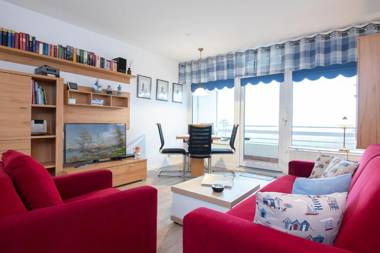 Ferienwohnung Dünenblick mit Balkon im Haus Belvedere