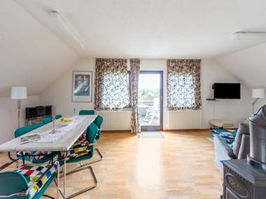 Half timbered house in Kellerwald National Park with a fantastic view