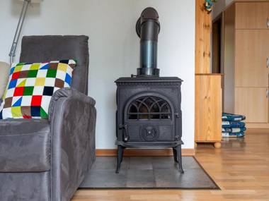 Half timbered house in Kellerwald National Park with a fantastic view