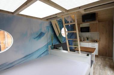 Tiny Wave Tiny House auf dem Campingplatz Strandgut