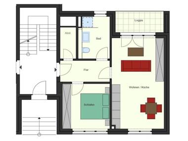Ferienwohnung Büsumperle weiß
