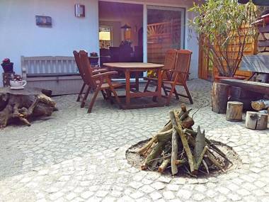 Holiday home in the beautiful Harz region with wood stove large terrace barbecue and fire pit