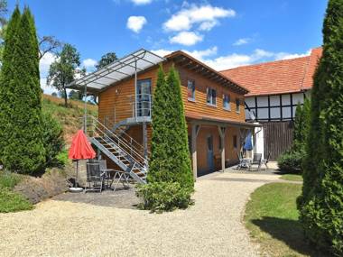 Large holiday home in Kellerwald-Edersee National Park with balcony and terrace