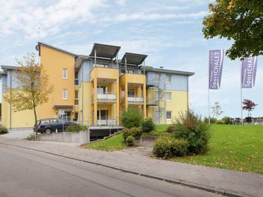A holiday home for four people in a sports complex between Lake Constance and the Black Forest.