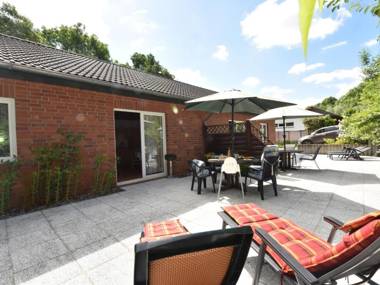 Farm holiday home in Damshagen with garden seating and sauna