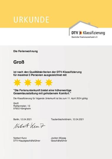 Ferienwohnung Groß Taubertal