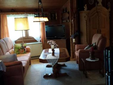 Detached wooden house with fireplace and large garden near Bad Wildungen