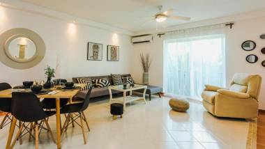 New cozy beach apartment with private beach on WS