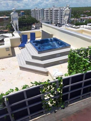 One bedroom appartement with sea view jacuzzi and furnished terrace at Boca Chica