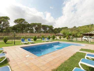 A farmhouse with a private swimming pool in the Costa Brava.