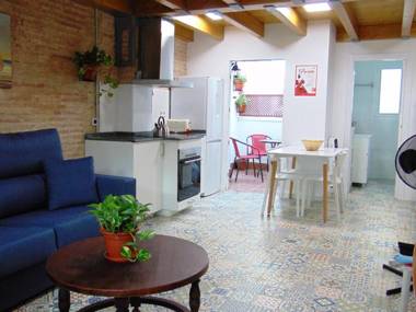 Casita con terraza en Cabanyal