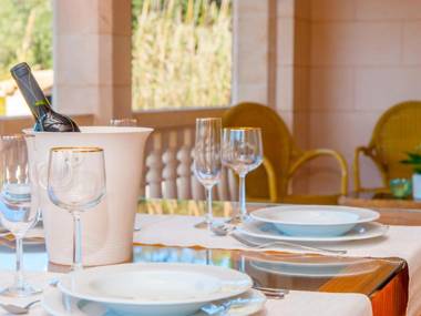 Villa Teix de Bonaire para 10 jardines y vista mar