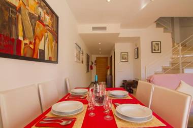 3 bedrooms house with shared pool enclosed garden and wifi at Port de Pollenca Mallorca Islas Baleares