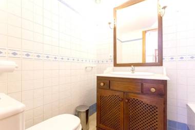 2 bedrooms appartement with shared pool enclosed garden and wifi at Pollenca 1 km away from the beach