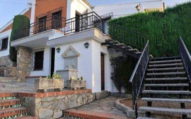 3 bedrooms villa with city view private pool and enclosed garden at Monachil