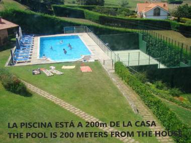 2 bedrooms appartement with sea view private pool and enclosed garden at Mogro 1 km away from the beach