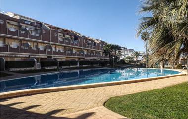 Beautiful apartment in Dénia with Outdoor swimming pool WiFi and 1 Bedrooms