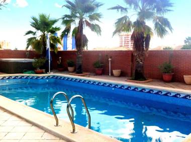 4 bedrooms villa at Playa Honda 300 m away from the beach with city view private pool and jacuzzi