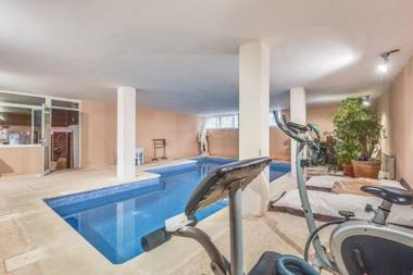 Alcudia beach front villa private indoor pool