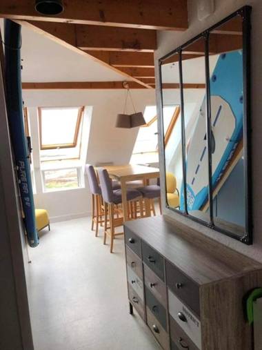 Appartement de 2 chambres a Sarzeau a 100 m de la plage avec vue sur la mer jardin clos et wifi