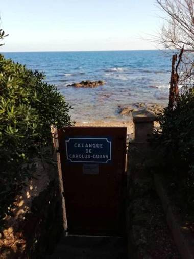 Appartement d'une chambre a Saint Aygulf a 30 m de la plage avec jardin clos et wifi