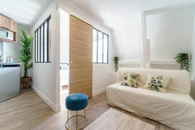 Parisian flat with Eiffel Tower view