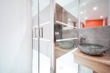 Colored studio in Paris city center