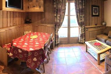 Appartement de 2 chambres a Megeve a 300 m des pistes avec jardin amenage et wifi