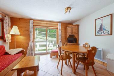 Appartement d'une chambre a Les Houches a 30 m des pistes avec piscine partagee et jardin amenage