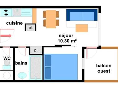 Appartement Lanslevillard 2 pièces 4 personnes - FR-1-508-23