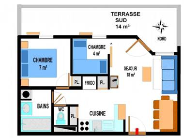 Appartement Lanslevillard 3 pièces 6 personnes - FR-1-508-13