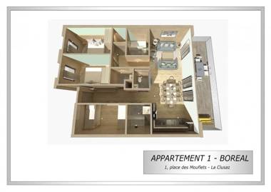 BOREAL Bel appartement village et pistes