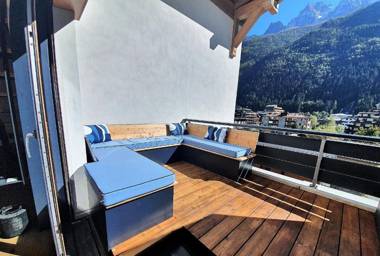 Duplex avec sauna et Mont Blanc centre de Chamonix
