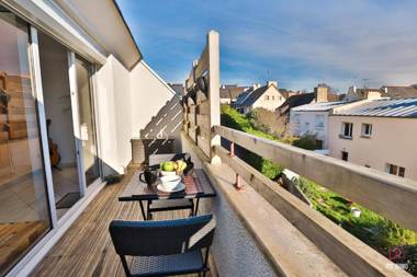 Plage du Moulin Blanc - Vue Mer - Océanopolis