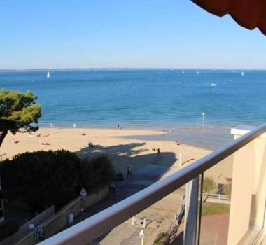Appartement d'une chambre a Arcachon a 20 m de la plage avec vue sur la mer et balcon