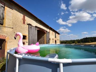 Enjoy the peace and nature in this gite with a pleasant garden and great views