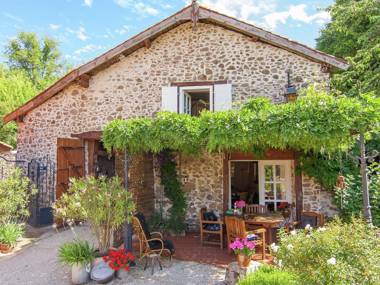 Detached romantic cottage with communal swimming pool terraces and large garden