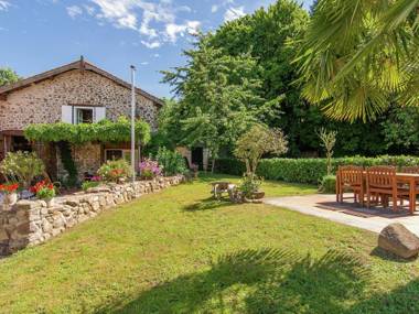 Detached romantic cottage with communal swimming pool terraces and large garden