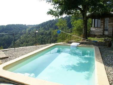 Beautiful house made of natural stone with swimming pool and very nice view.