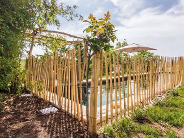 Spacious house on a hill with views and shared pool.