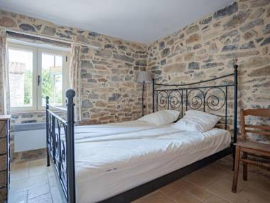 3 cottages around a swimming pool in a small village.