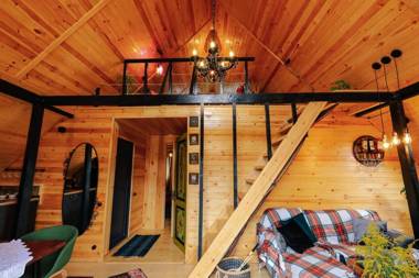 Wooden cottage "green house" in Bakuriani